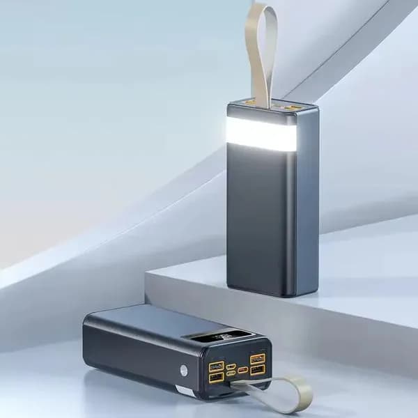 High Capacity Portable Power Bank with LED Light